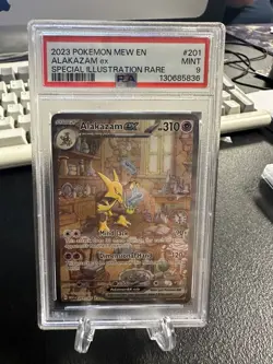 2023 Pokemon Mew 151 Alakazam ex #201 Special Illustration Rare PSA 9 Mint - Image 5