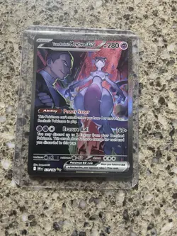 MINT Team Rocket's Mewtwo EX Destined Rivals Card 231/182 Pokemon TCG - Image 2