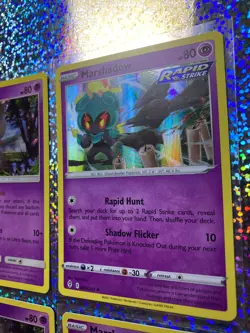 Pokemon TCG Rare Holo Marshadow: Unbroken Bonds 81/214; Shining Legends 45/73 - Image 3