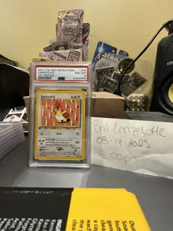 2001 Farfetch'd 43/64 1st Edition Pokemon Neo Revelation PSA 8 - Image 1