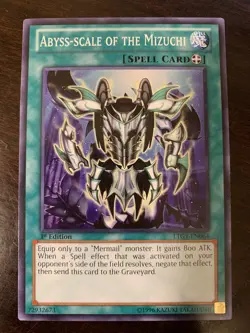 Abyss-Scale of the Mizuchi LTGY-EN064 YuGiOh Spell Card 1st Edition Near Mint x1 - Image 1