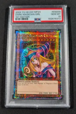 Yu-Gi-Oh! 25th Holo 1st Ed. Dark Magician Girl MP24-EN009 PSA 10 GEM MINT - Image 1