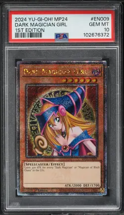 Yu-Gi-Oh! 25th Holo 1st Ed. Dark Magician Girl MP24-EN009 PSA 10 GEM MINT - Image 3