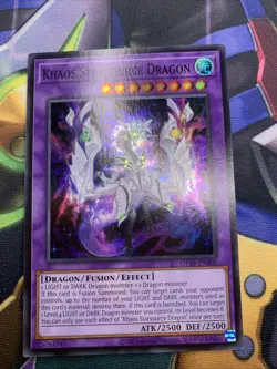 Yu-Gi-Oh! Khaos Starsource Dragon OP28-EN008 Super Rare OTS 28 Near Mint NM - Image 1
