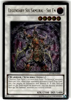Legendary Six Samurai - Shi En STOR-EN041 - Ultimate Rare - UNL Ed - YuGiOh - NM - Image 1