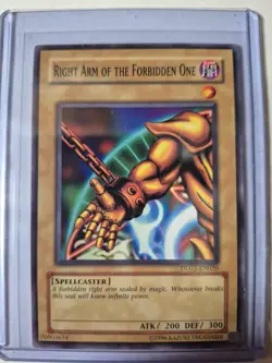 Right Arm of the Forbidden One Yugioh Lightly Played Dark Legends Lightly Played - Image 1