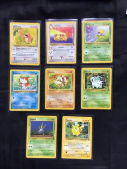 Pokemon Cards: Jungle 8 Card Non-Holo Lot - Image 1