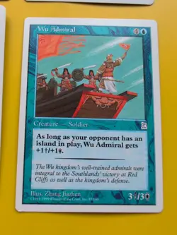 Portal Three Kingdoms 4 card P3K MTG Wu Admiral,Champion's Victory,Straw Soldier - Image 3