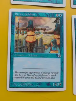 Portal Three Kingdoms 4 card P3K MTG Wu Admiral,Champion's Victory,Straw Soldier - Image 4