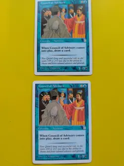 Council of Advisors x2 Portal Three Kingdoms. Vintage P3K MTG 2 Card. - Image 1