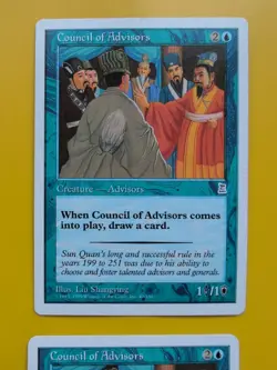 Council of Advisors x2 Portal Three Kingdoms. Vintage P3K MTG 2 Card. - Image 4