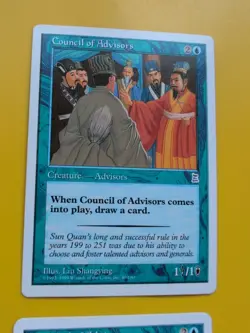Council of Advisors x2 Portal Three Kingdoms. Vintage P3K MTG 2 Card. - Image 5