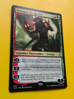 Xenagos, the reveler. Mythic CLB Planeswalker MTG Card. - Image 3