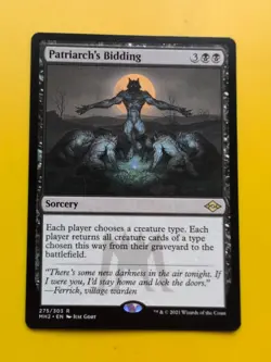 Patriarch's Bidding. Rare SOrcery MTG Card. - Image 1