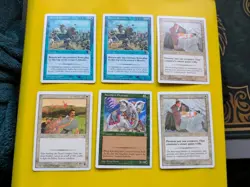 Forced Retreat x2,Misfortunes Gain, Elephant. Portal Three Kingdoms.MTG 6 Card - Image 1