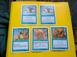 5 WU inc Light Cavalry, Warship, Scout Portal Three Kingdoms. P3K MTG 5 Card - Image 1