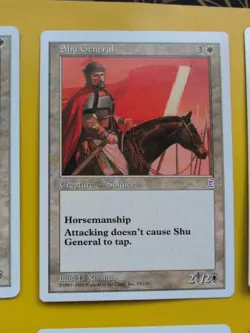 6 Shu Portal Three Kingdoms. P3K MTG Card inc General,farmer,cavalry,soldier - Image 5
