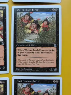 Wei Strike force x3, Wei Ambush Force x3 Portal Three Kingdoms. P3K MTG 6 Card. - Image 3