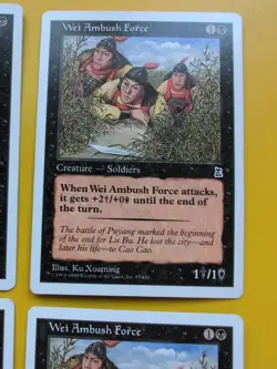 Wei Strike force x3, Wei Ambush Force x3 Portal Three Kingdoms. P3K MTG 6 Card. - Image 4