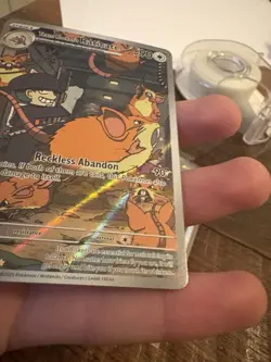 Pokemon TCG Destined Rivals Team Rockets Raticate Card IR NM Condition 202/182 - Image 5