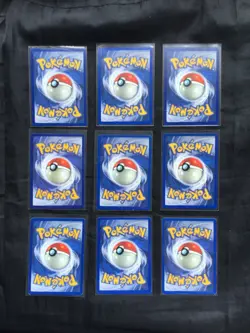 Pokemon Cards: Shadowless Base Set 25 Card Non-Holo Lot - Image 2