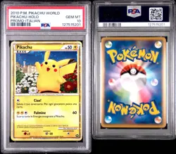 Pokemon TCG Pikachu World Collection 2010 Italian PSA 10 Holo Promo Card Hello - Image 3