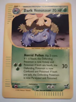 Dark Venusaur Pokemon Trading Card Game Best of Game Promo Near Mint TCG NM - Image 1