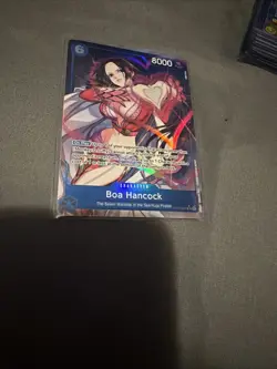 One Piece Card Game Boa Hancock OP07-051 SR Alt Art Parallel English - Image 3