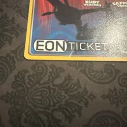 Pokemon Eon Ticket Promo E-Reader E Card Ruby & Sapphire GBA - Image 2