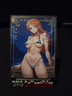 One Piece - Nami 2- Metal waifu card - Image 1