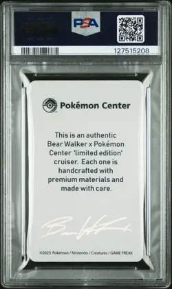 Pokemon Center x Bear Walker Pikachu PSA 10 123/250 Skateboard Collection Card - Image 2
