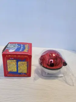 1999 Pokemon 23k Gold Plated Card Poliwhirl Pokeball from Burger King SEALED. - Image 3