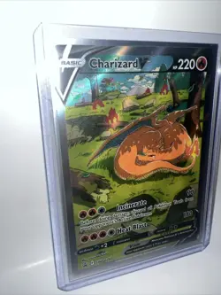 Charizard V SWSH260 Pomemon Promo Sleeping Charizard Card Sword Shield 2022 - Image 3