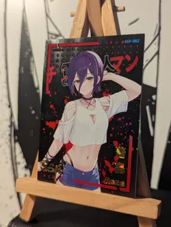 Reze - SSR Chainsaw Man Waifu Girl Anime Holo Foil Cards Super Rare CCG TCG CSM - Image 2