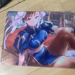 Chun Li Street Fighter Rubber Playmat Play Mat For Tcg Trading Card Games Mouse - Image 2