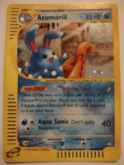 Azumarill Holo Pokemon Trading Card Game eCard Aquapolis Near Mint NM TCG - Image 1