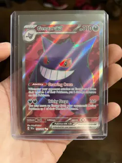 Pokemon Gengar EX TCG Full Art Ultra Rare Holo Card 193/162 Temporal Forces - Image 1