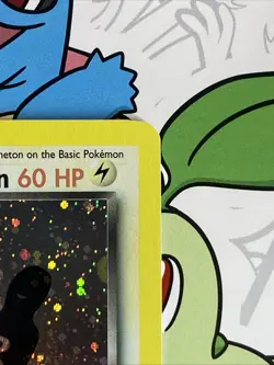 Pokemon Dark Magneton TCG Holo Rare Card 11/82 Unlimited 1st Edition NM Swirl - Image 4