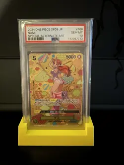 2024 One Piece OP09 JP Nami Special Alternate Art Card GEM MT 10 - Image 1