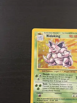 Nidoking 11/102 Base Set Holo - Pokemon TCG Vintage Card - LP - Image 3