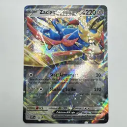 Pokemon Zacian EX SVP 198 Black Star Promo Card slashing legends - Image 1