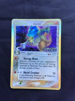 Pokemon Cards: EX Delta Species Reverse Holo: Marowak 10/113 - Image 1