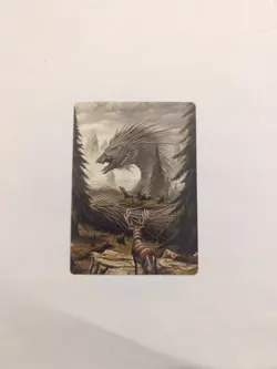 Quilled Greatwurm Art Card Foundations Regular NM MTG - Image 1