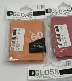 60 Ultra Pro Gloss Deck Protector Small Card Sleeve Custom Bundle of 7 Colors - Image 2