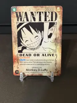Monkey.D.Luffy Op13-118 (SP) SEC Wanted Poster One Piece Card - Image 1