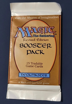MTG - Revised Booster Pack - Magic the Gathering, Factory Sealed 1994 - Image 1
