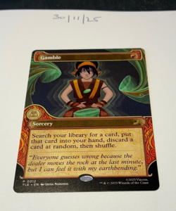 Magic the Gathering MTG Gamble x1 Rare Showcase Card NM/M Avatar - Image 1