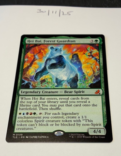 Magic the Gathering MTG Hei Bai, Forest Guardian x1 Mythic Card NM/M Avatar - Image 1