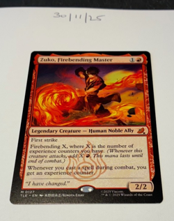 Magic the Gathering MTG Zuko, Firebending Master x1 Mythic Card NM/M Avatar - Image 1