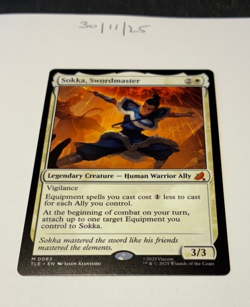 Magic the Gathering MTG Sokka, Swordmaster x1 Mythic Card NM/M Avatar - Image 1